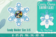 Snowflake Candy Dome SVG Bundle 3 - CraftNest - Digital Crafting and Art