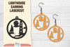 Lighthouse Earring Lasercut SVG Bundle