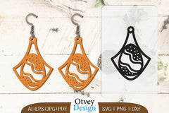 Happy Easter Egg Earring Lasercut SVG Bundle 27 - CraftNest - Digital Crafting and Art