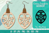 Snowflake Earring Lasercut SVG Bundle