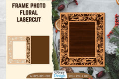 Floral Lasercut 2-Frame Photo SVG Bundle 6 - CraftNest - Digital Crafting and Art