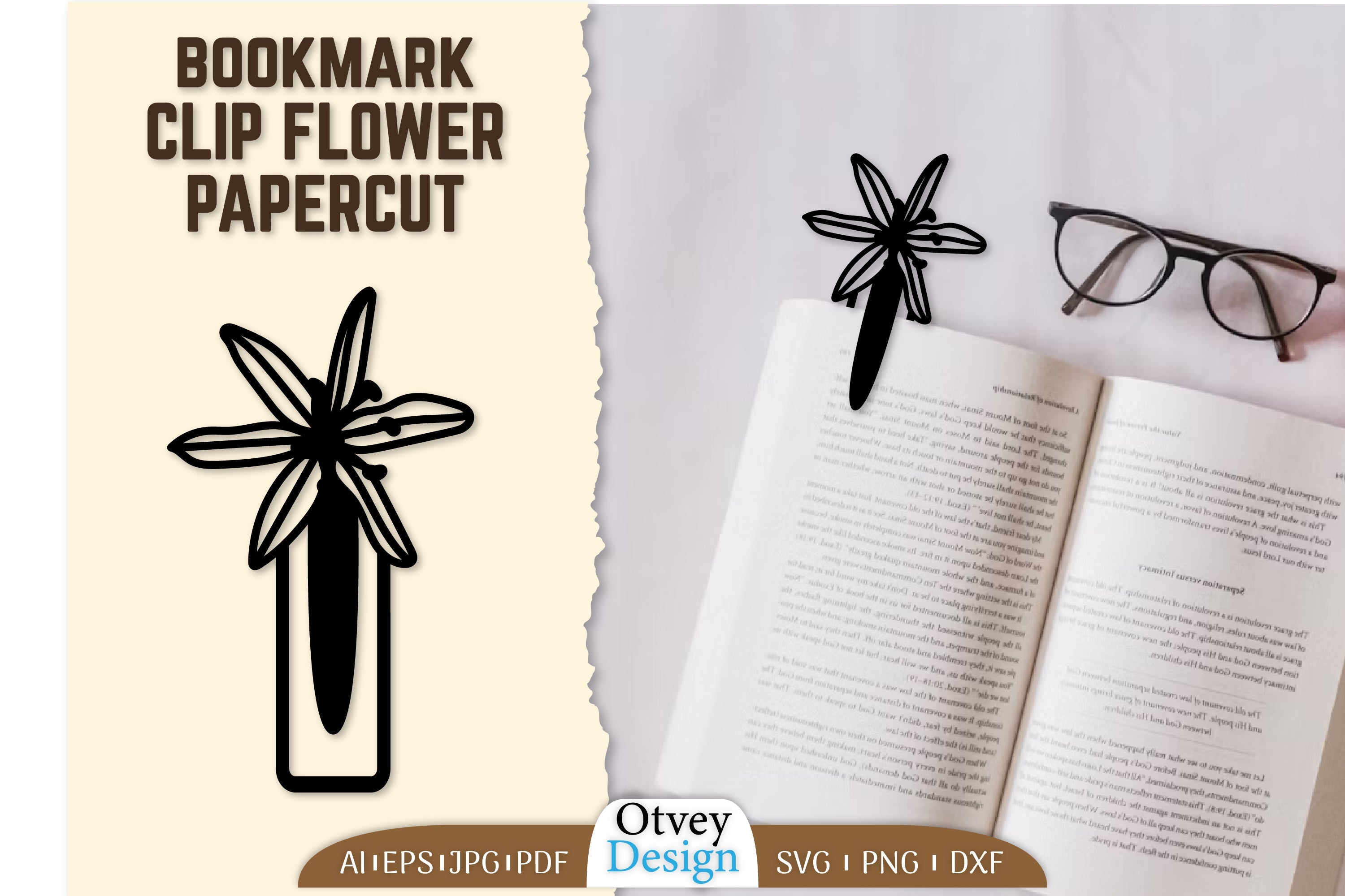 Clip Bookmark Flower SVG Bundle 11 - CraftNest - Digital Crafting and Art