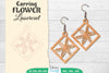 Earring Flower Lasercut SVG Bundle