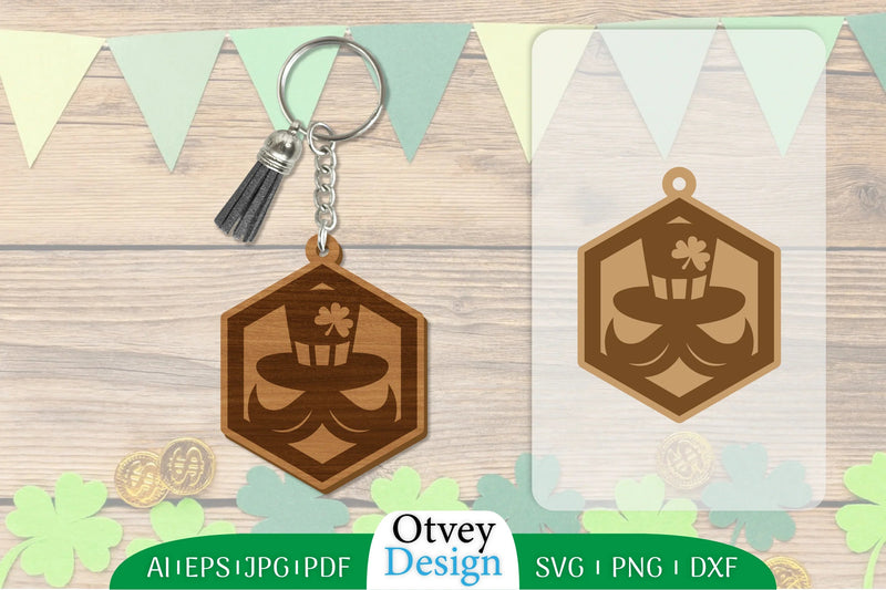 St Patrick's Day Keychain SVG Bundle 12 - CraftNest - Digital Crafting and Art