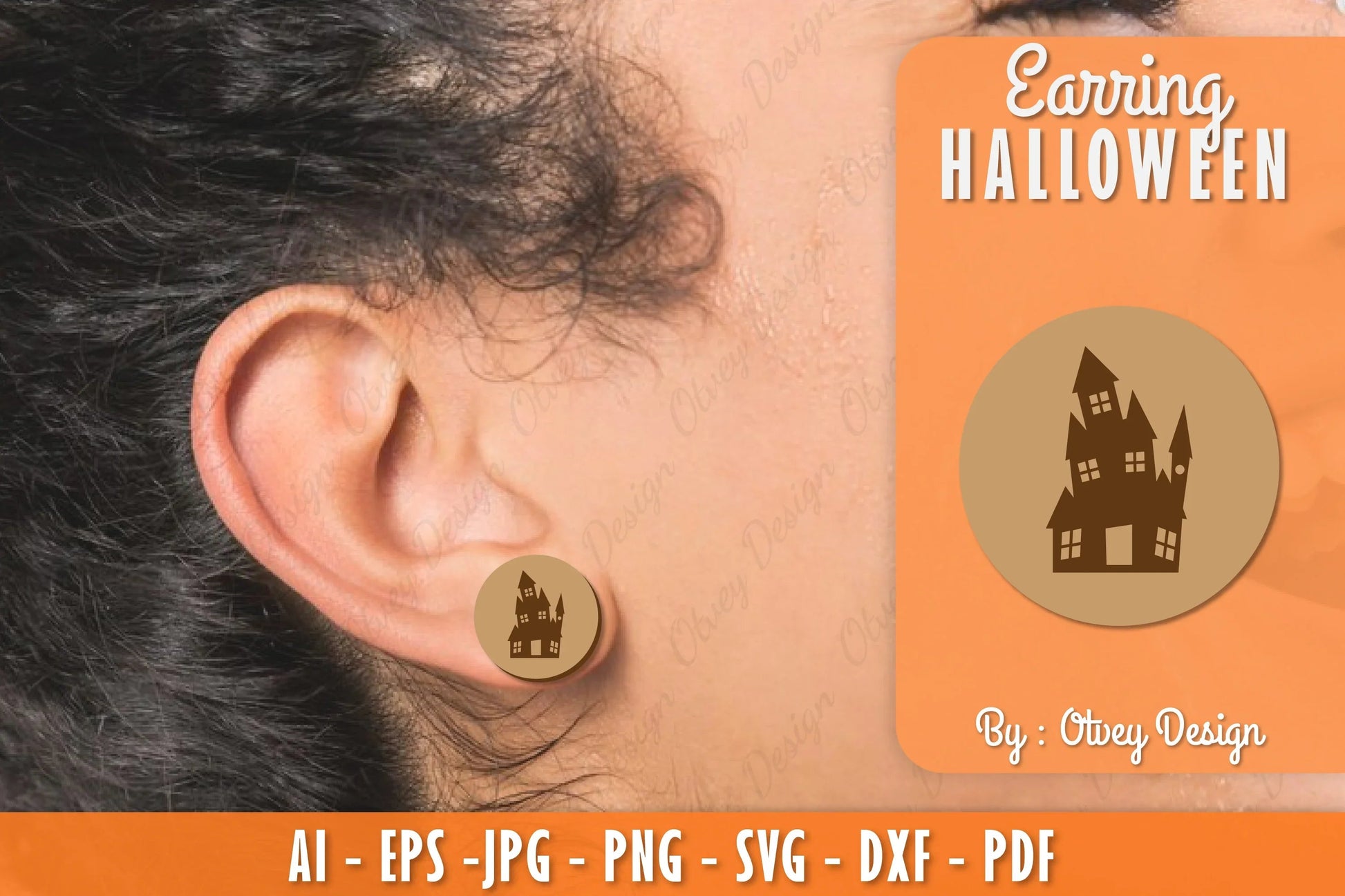 Earring Halloween Lasercut SVG Bundle 64 - CraftNest - Digital Crafting and Art