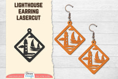 Lighthouse Earring Lasercut SVG Bundle 4 - CraftNest - Digital Crafting and Art