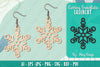 Snowflake Earring Lasercut SVG Bundle