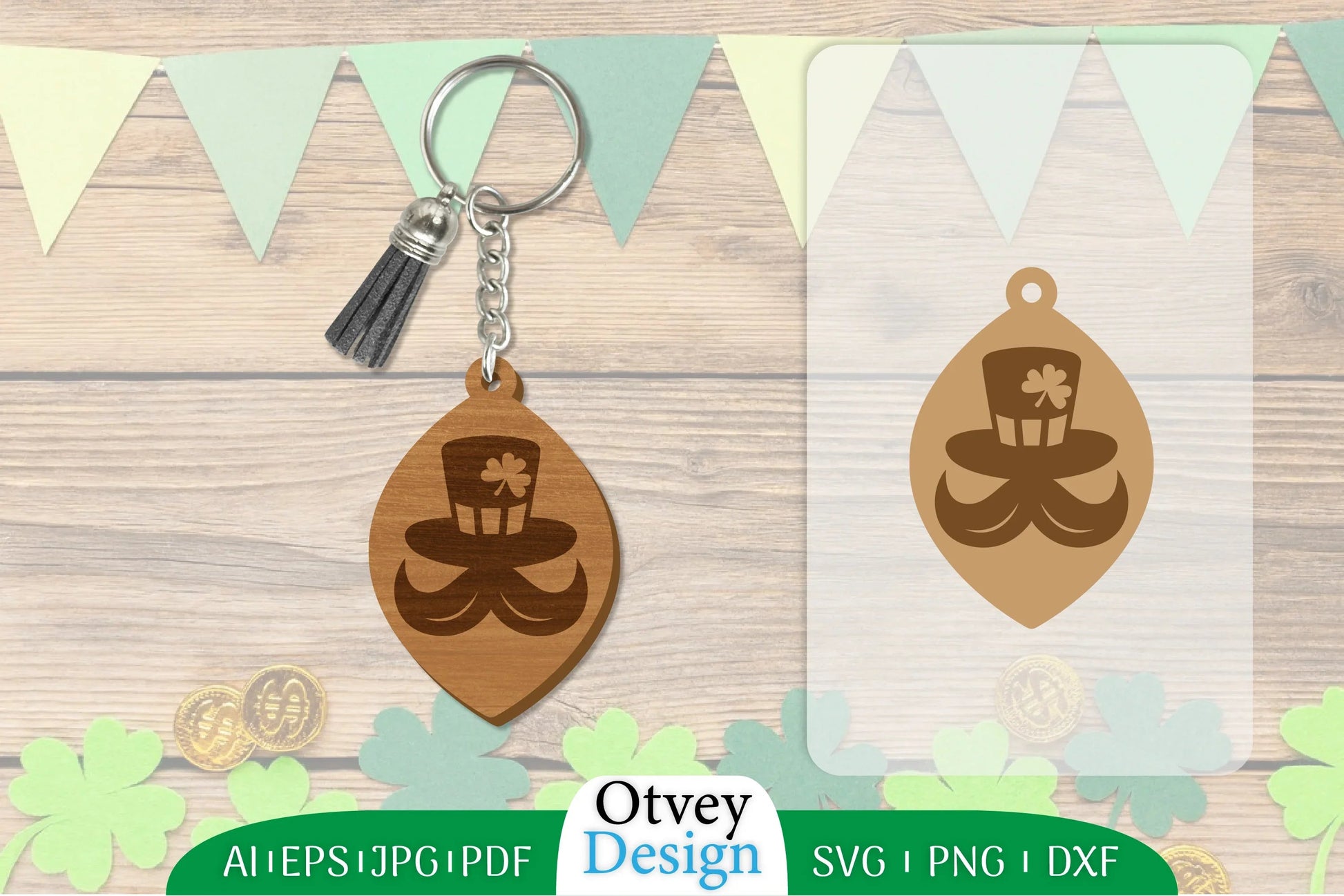 St Patrick's Day Keychain SVG Bundle 50 - CraftNest - Digital Crafting and Art