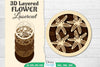 3D Layered Flower Lasercut SVG Bundle