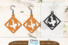 Happy Easter Egg Earring Lasercut SVG Bundle