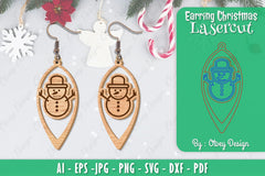 Christmas Earrings SVG Bundle 51 - CraftNest - Digital Crafting and Art