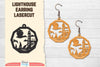 Lighthouse Earring Lasercut SVG Bundle