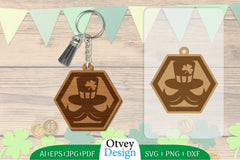 St Patrick's Day Keychain Lasercut SVG Bundle 44 - CraftNest - Digital Crafting and Art