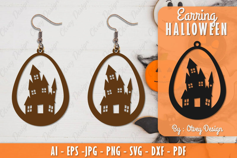 Earring Halloween Lasercut SVG Bundle 91 - CraftNest - Digital Crafting and Art