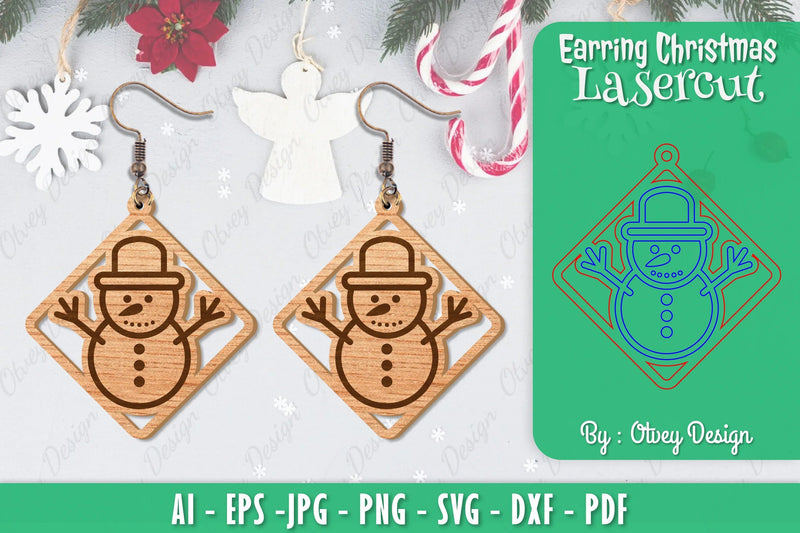 Christmas Earrings SVG Bundle - CraftNest - Digital Crafting and Art