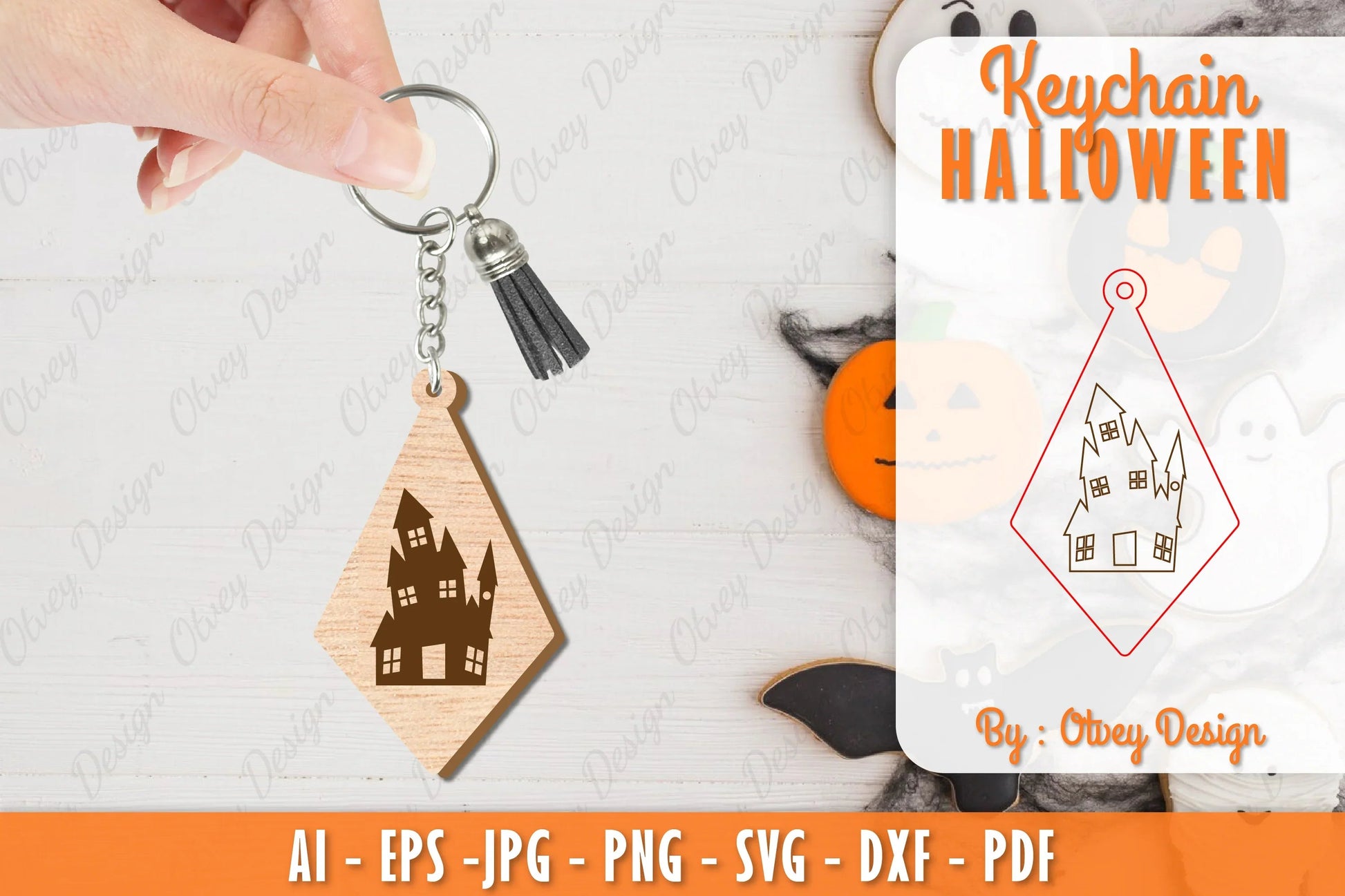 Keychain Halloween Lasercut SVG Bundle 85 - CraftNest - Digital Crafting and Art