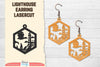 Lighthouse Earring Lasercut SVG Bundle