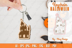 Keychain Halloween Lasercut SVG Bundle 4 - CraftNest - Digital Crafting and Art