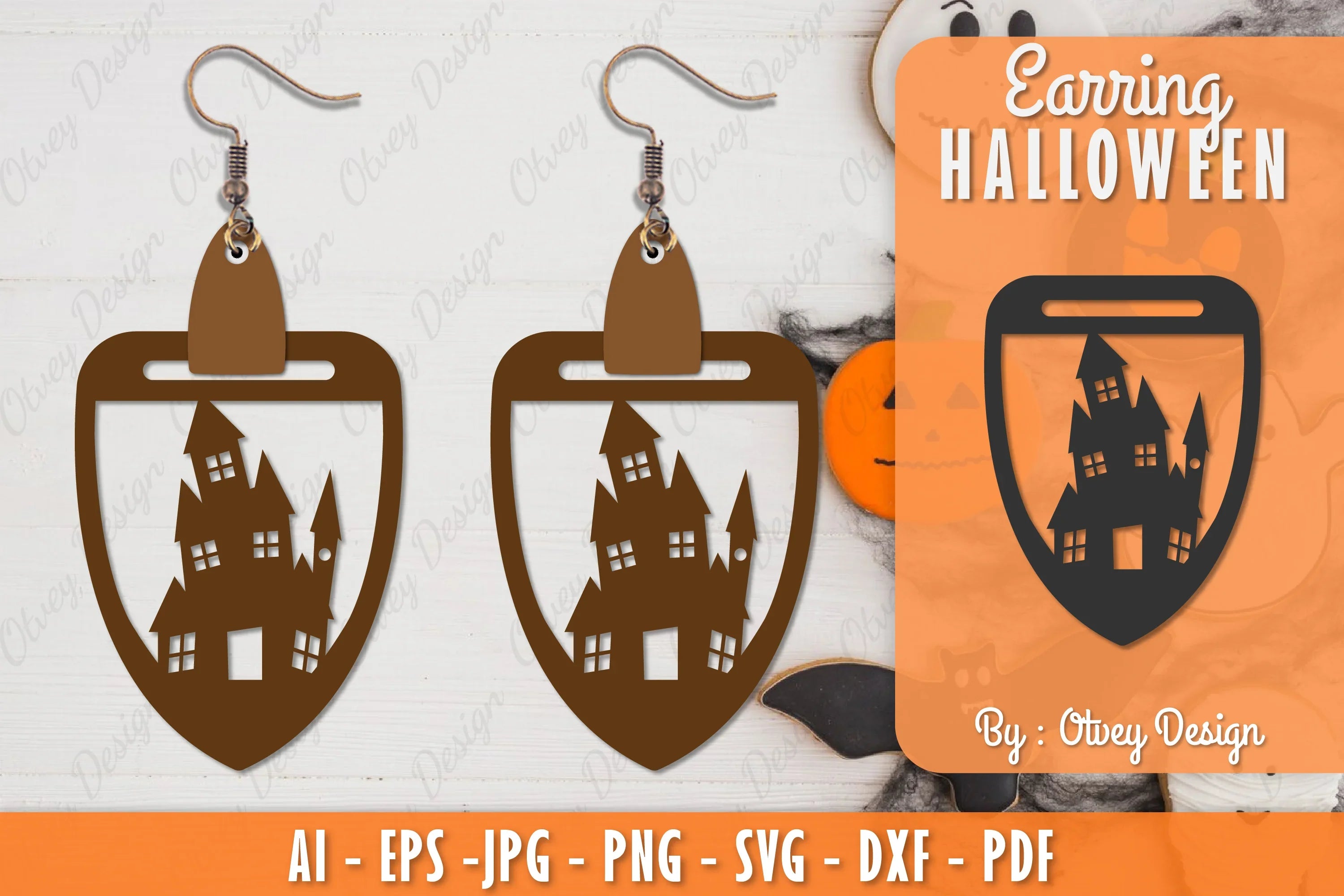 Earring Halloween Lasercut SVG Bundle 236 - CraftNest - Digital Crafting and Art