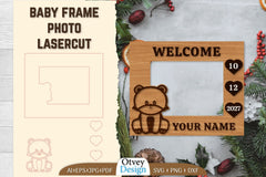 Baby Newborn Photo Frame SVG Bundle 11 - CraftNest - Digital Crafting and Art