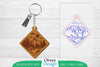 Keychain Sunset Mountain Lasercut SVG Bundle