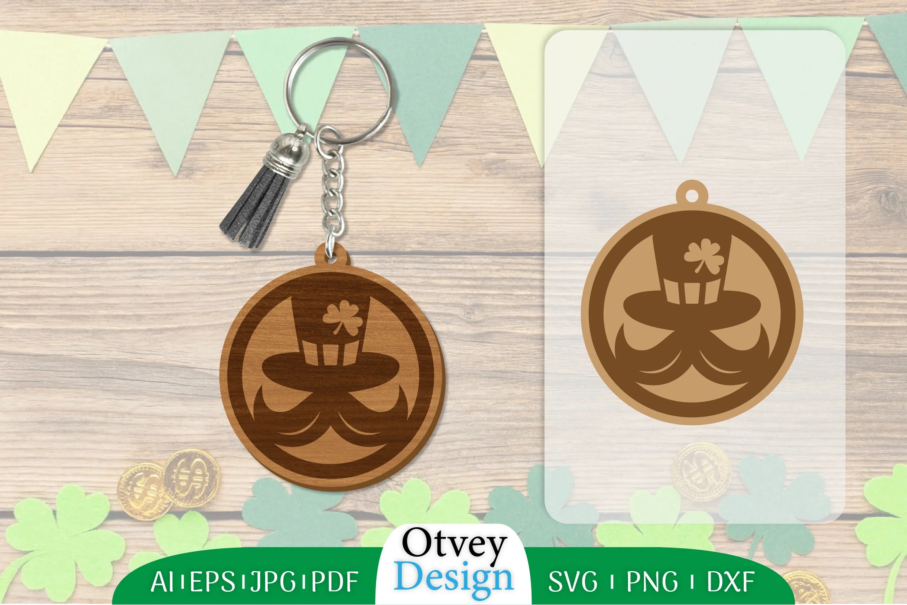 St Patrick's Day Keychain SVG Bundle 23 - CraftNest - Digital Crafting and Art
