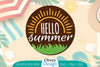 Summer Round Door Hanger SVG Bundle