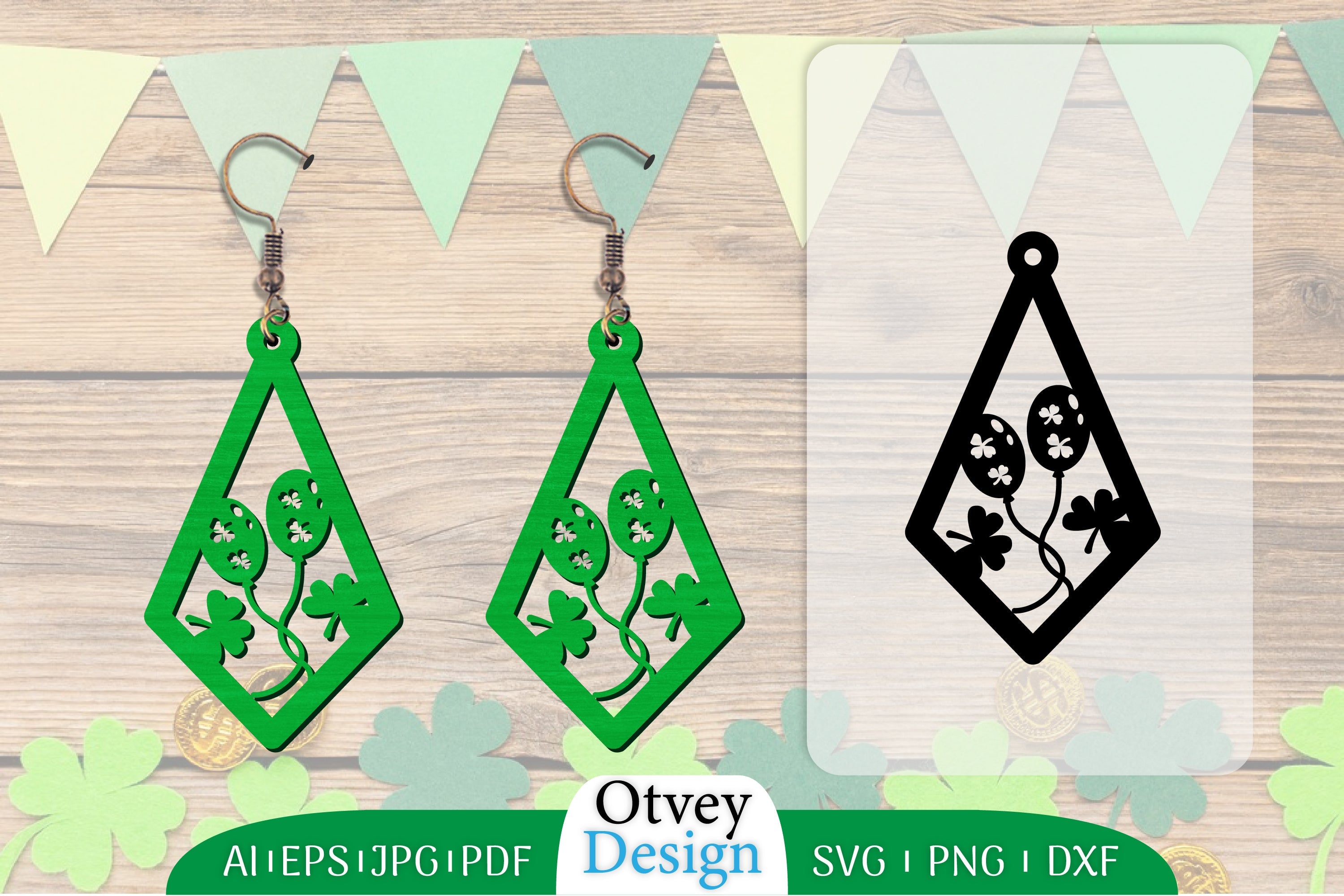 St Patrick's Day Lasercut Earring SVG Bundle 1 - CraftNest - Digital Crafting and Art