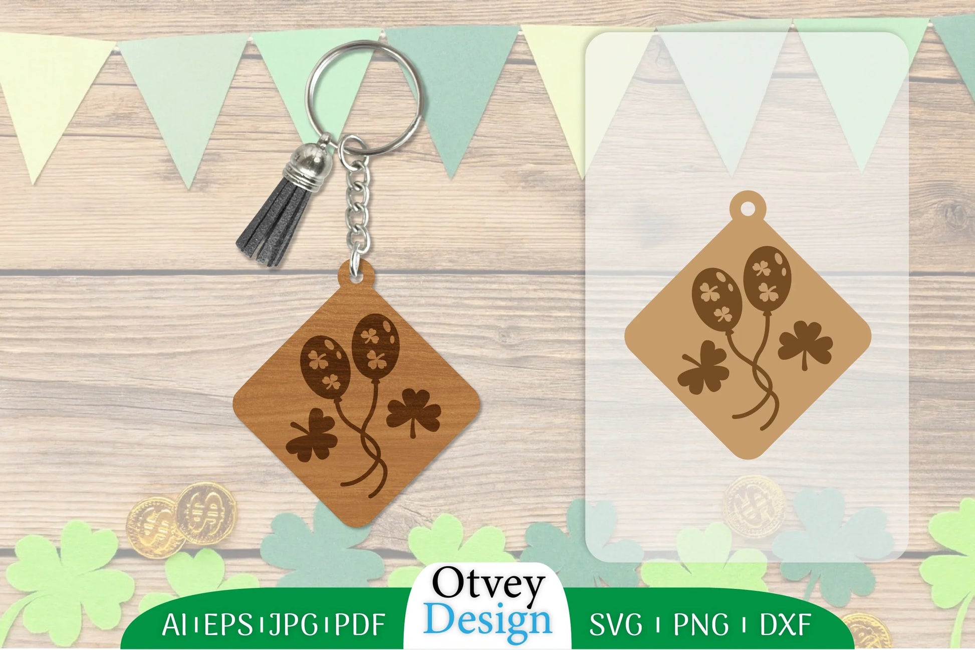 St Patrick's Day Keychain SVG Bundle 39 - CraftNest - Digital Crafting and Art
