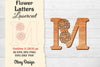 Flower Letters Laser Cut File SVG Bundle