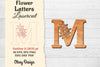 Flower Letters Laser Cut SVG Bundle