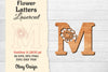 Flower Letters Laser Cut SVG Bundle