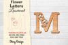 Flower Letters Laser Cut SVG Bundle