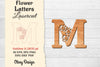 Flower Letters Laser Cut File SVG Bundle