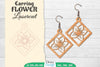 Earring Flower Lasercut SVG Bundle