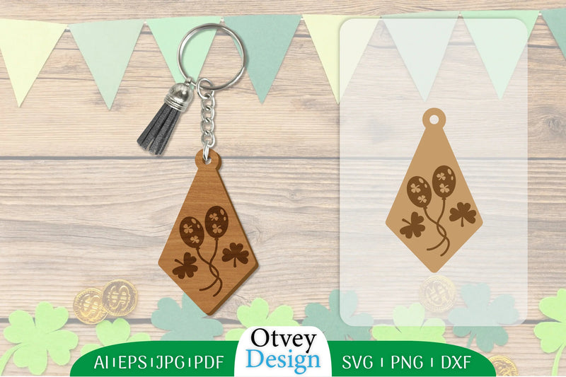 St Patrick's Day Keychain Lasercut SVG Bundle 27 - CraftNest - Digital Crafting and Art