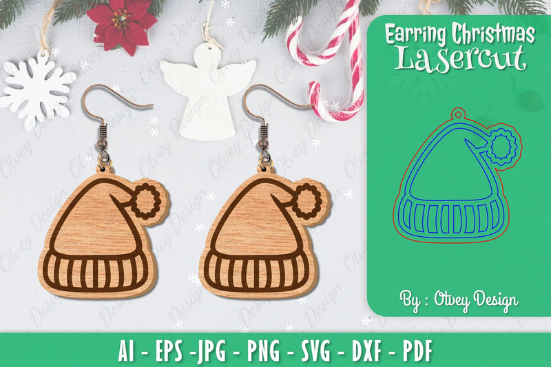 Christmas Earrings SVG Bundle - CraftNest - Digital Crafting and Art