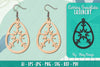 Snowflake Earring Lasercut SVG Bundle