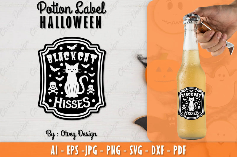 Halloween Potion Label SVG Bundle 25 - CraftNest - Digital Crafting and Art