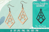 Snowflake Earring Lasercut SVG Bundle