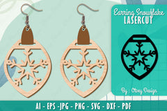Snowflake Earring Lasercut SVG Bundle 149 - CraftNest - Digital Crafting and Art