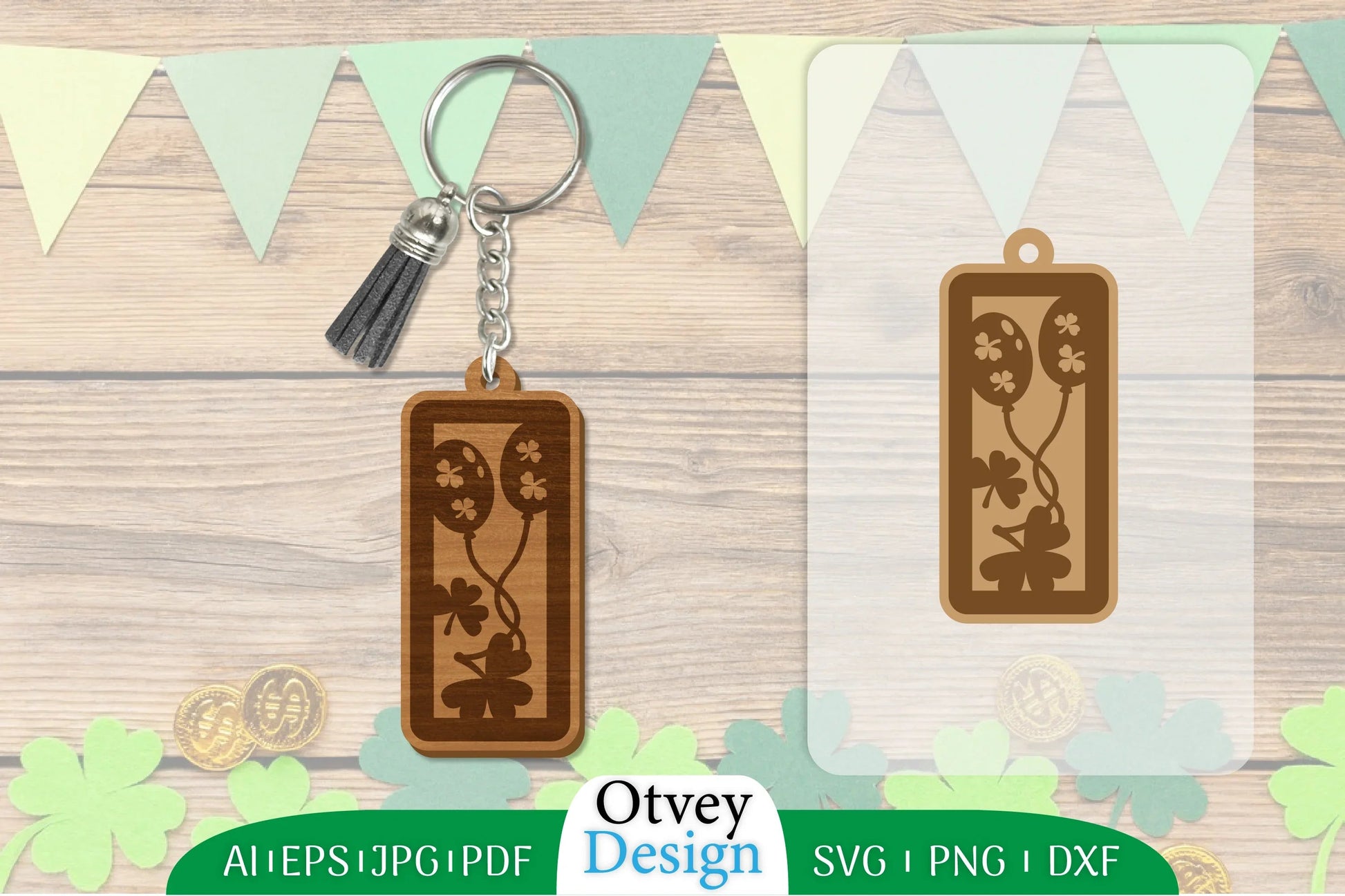 St Patrick's Day Keychain SVG Bundle 78 - CraftNest - Digital Crafting and Art