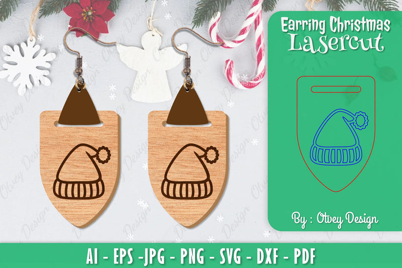 Christmas Earrings SVG Bundle 142 - CraftNest - Digital Crafting and Art
