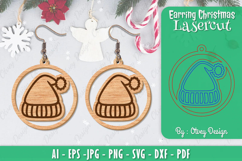 Christmas Earrings SVG Bundle - CraftNest - Digital Crafting and Art