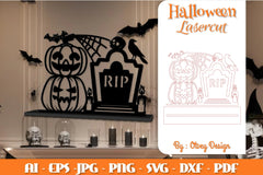 Halloween Decorations Lasercut SVG Bundle - CraftNest - Digital Crafting and Art