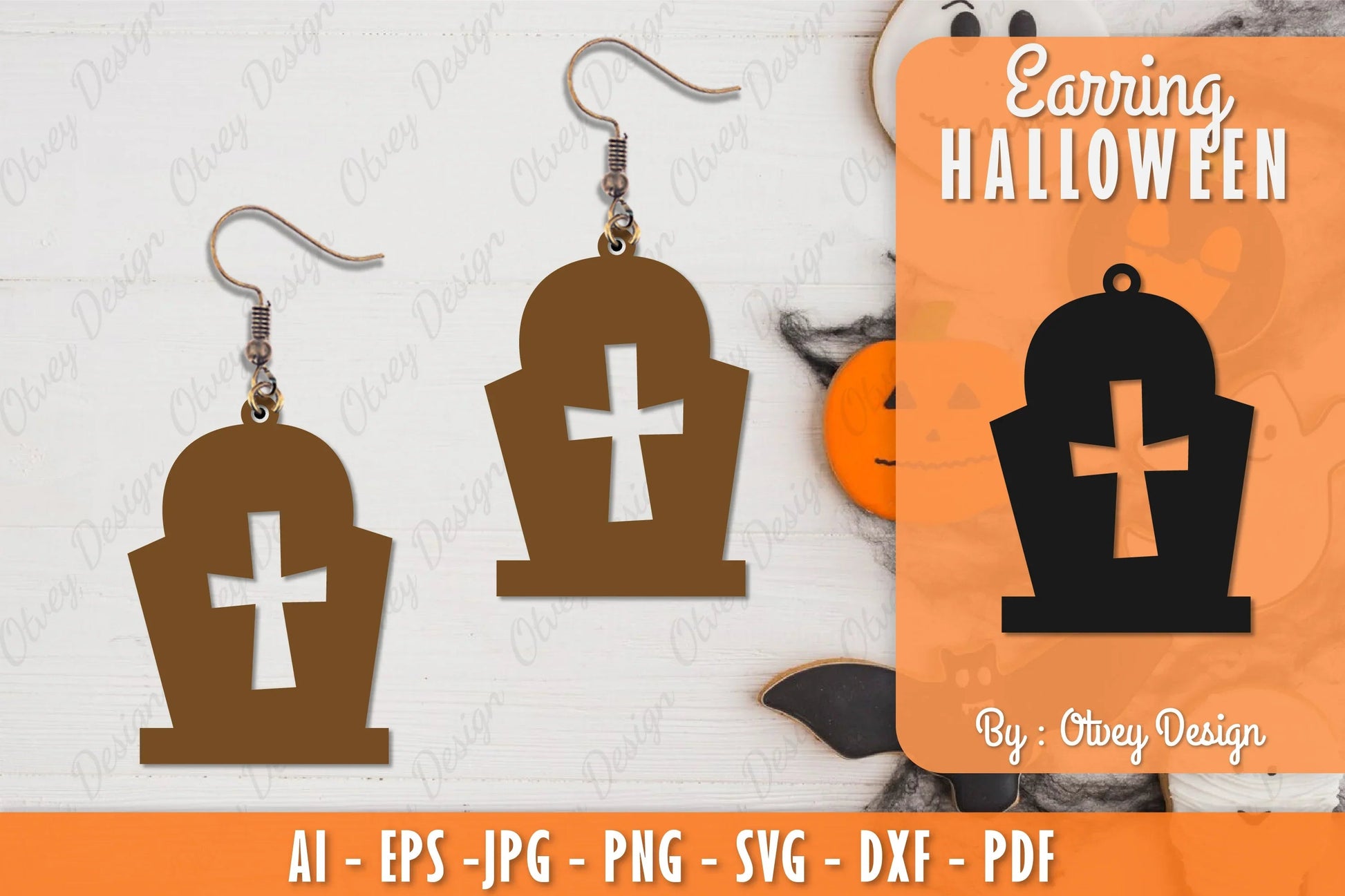Earring Halloween Lasercut SVG Bundle 5 - CraftNest - Digital Crafting and Art