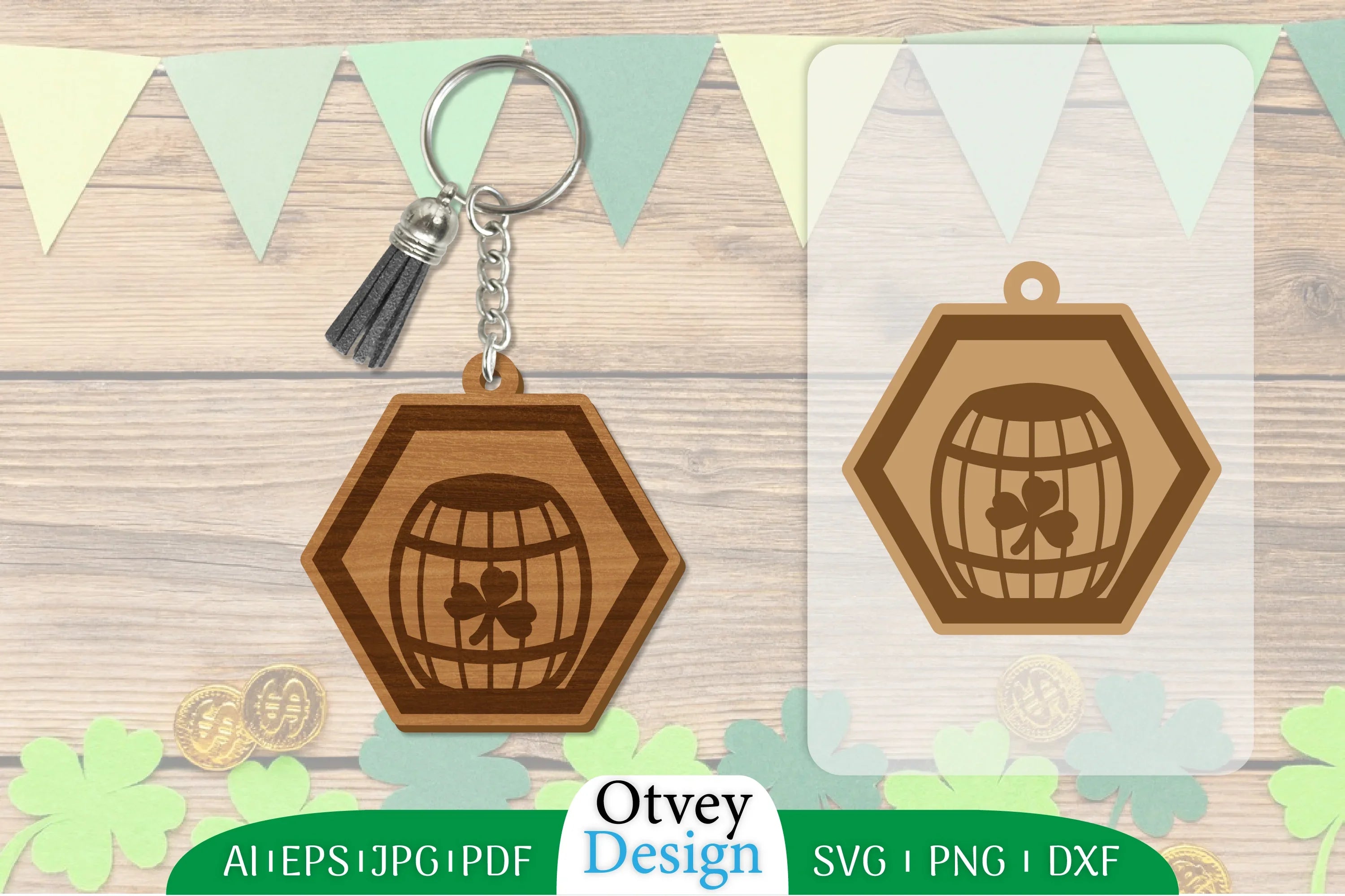 St. Patrick's Day Keychain SVG Bundle 104 - CraftNest - Digital Crafting and Art