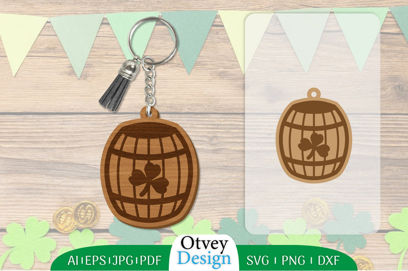 St. Patrick's Day Keychain Lasercut SVG Bundle 1 - CraftNest - Digital Crafting and Art