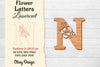 Flower Letters Laser Cut File SVG Bundle