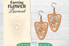 Earring Flower Lasercut SVG Bundle